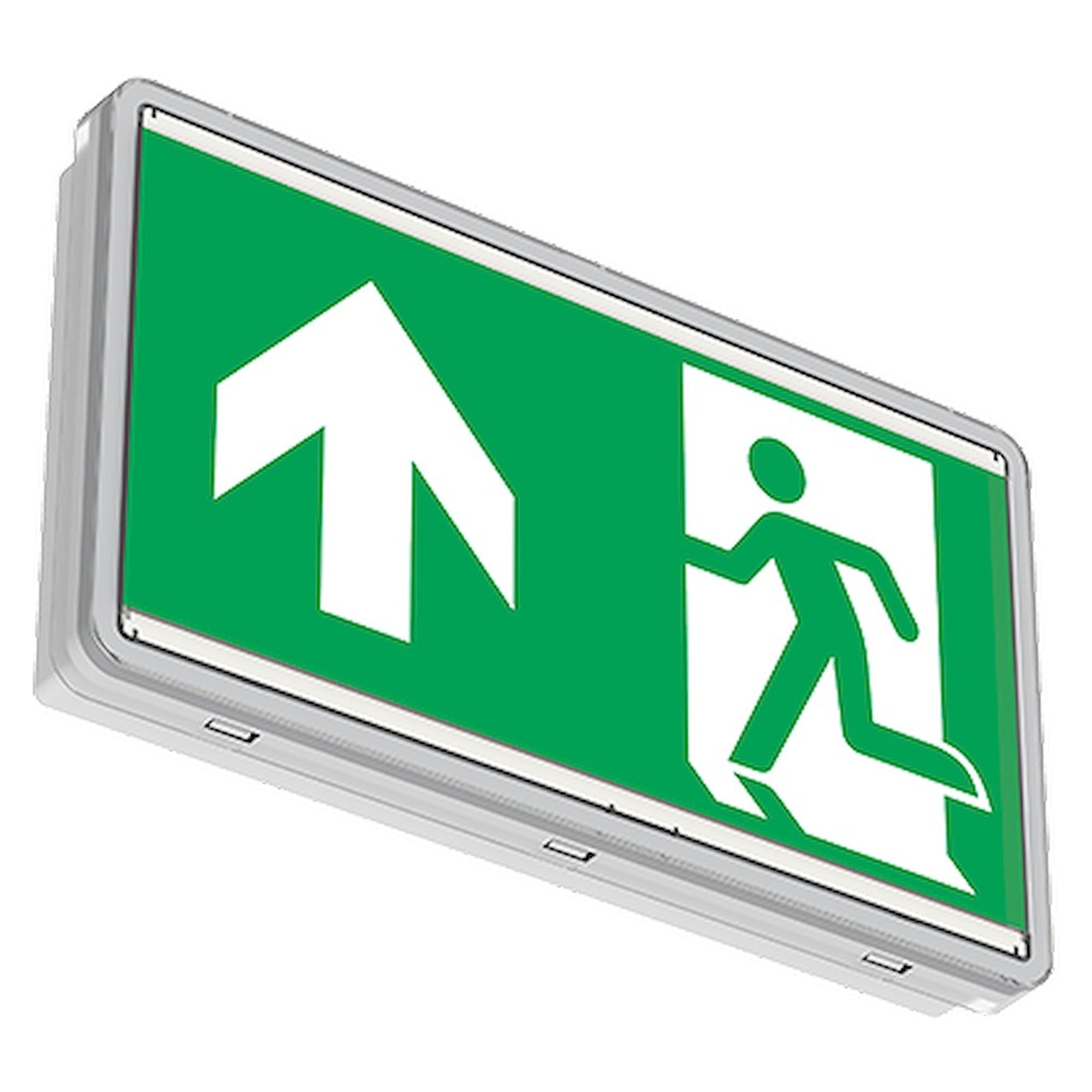 Glamox ORTUS-W WH E1/ST LO SIGN
