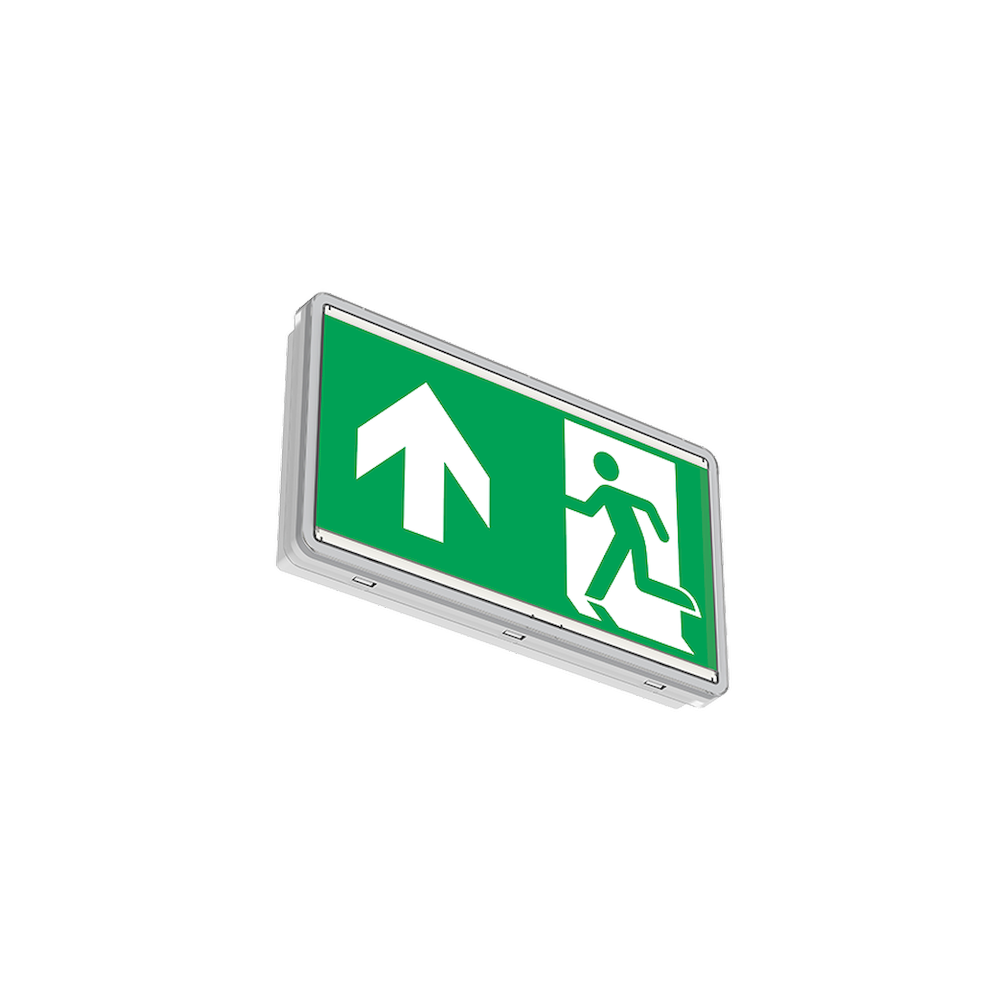 Glamox ORT107999. Notlichtleuchten ORTUS-W WH E1/ST LO SIGN