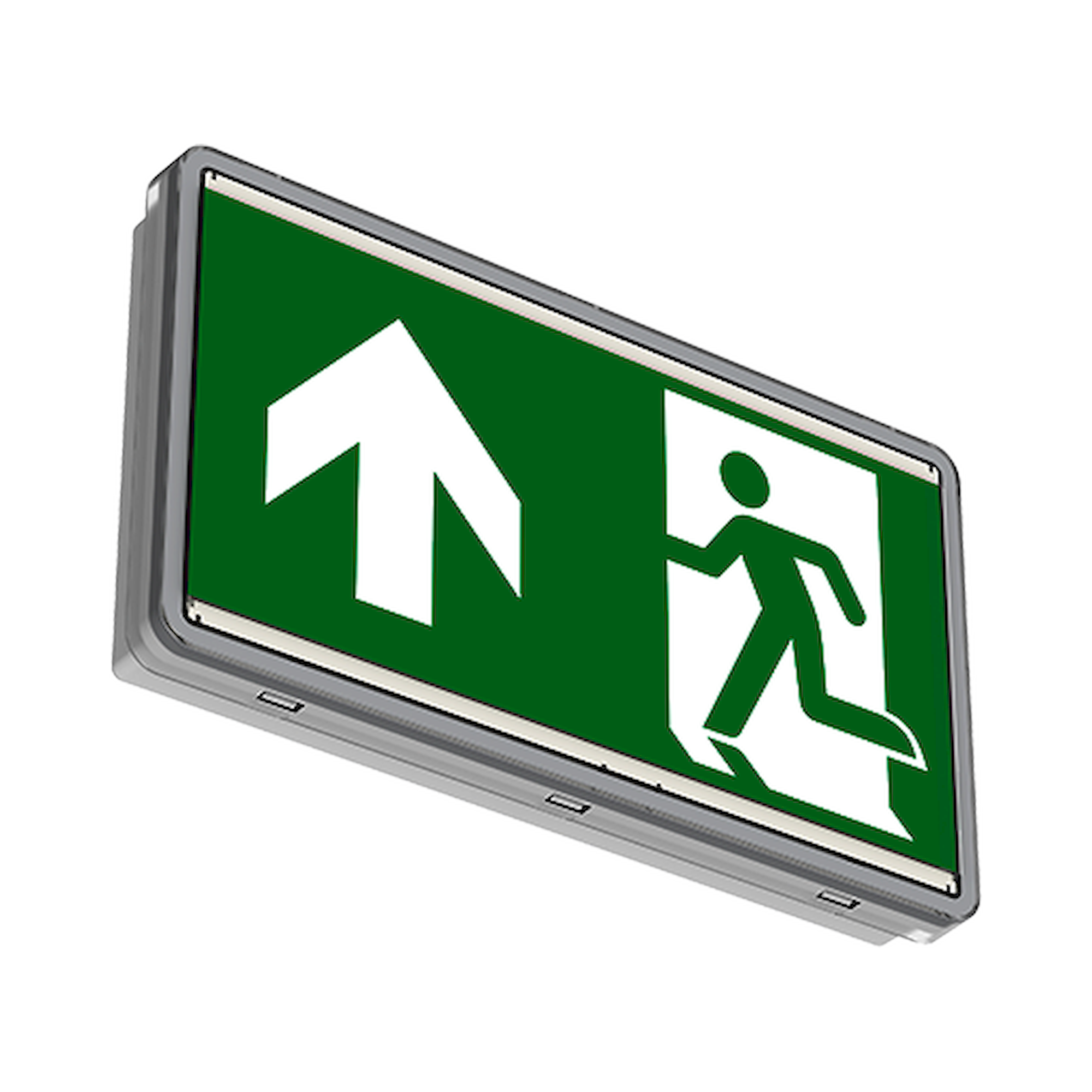 Glamox ORT108002. Notlichtleuchten ORTUS-W WH E1/ST HO SIGN