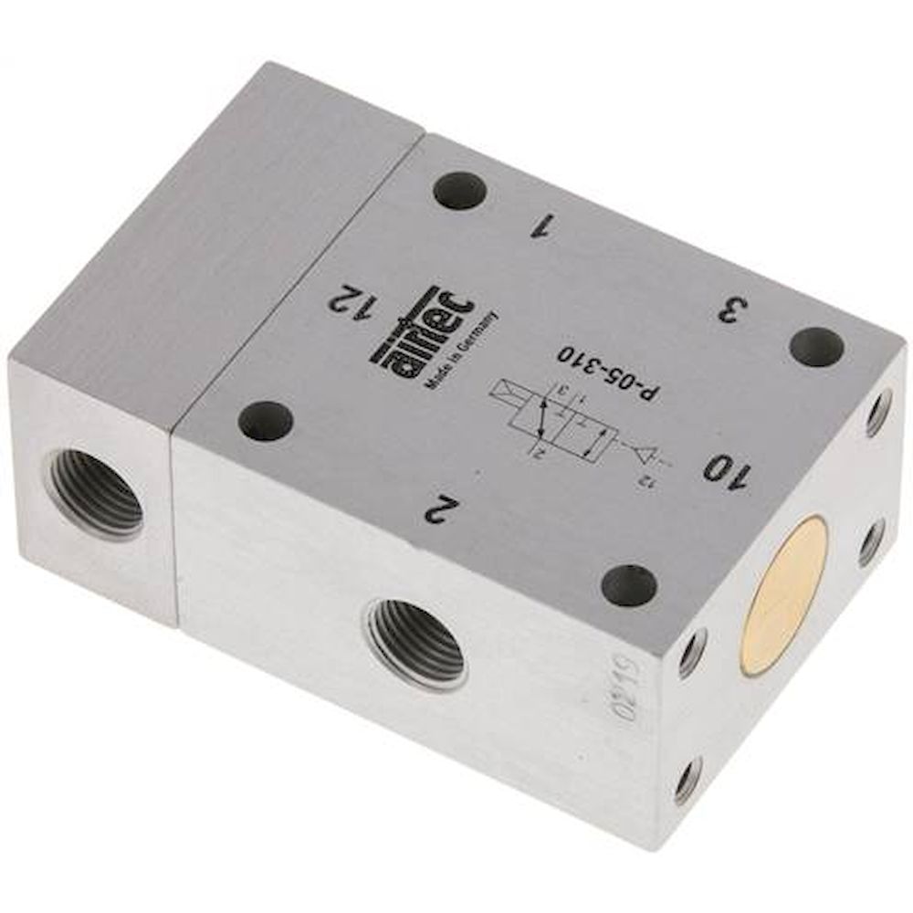 Airtec P 05 310. 3/2-Wege Pneumatikventil, G 1/8", Luftfeder (NC), Standard