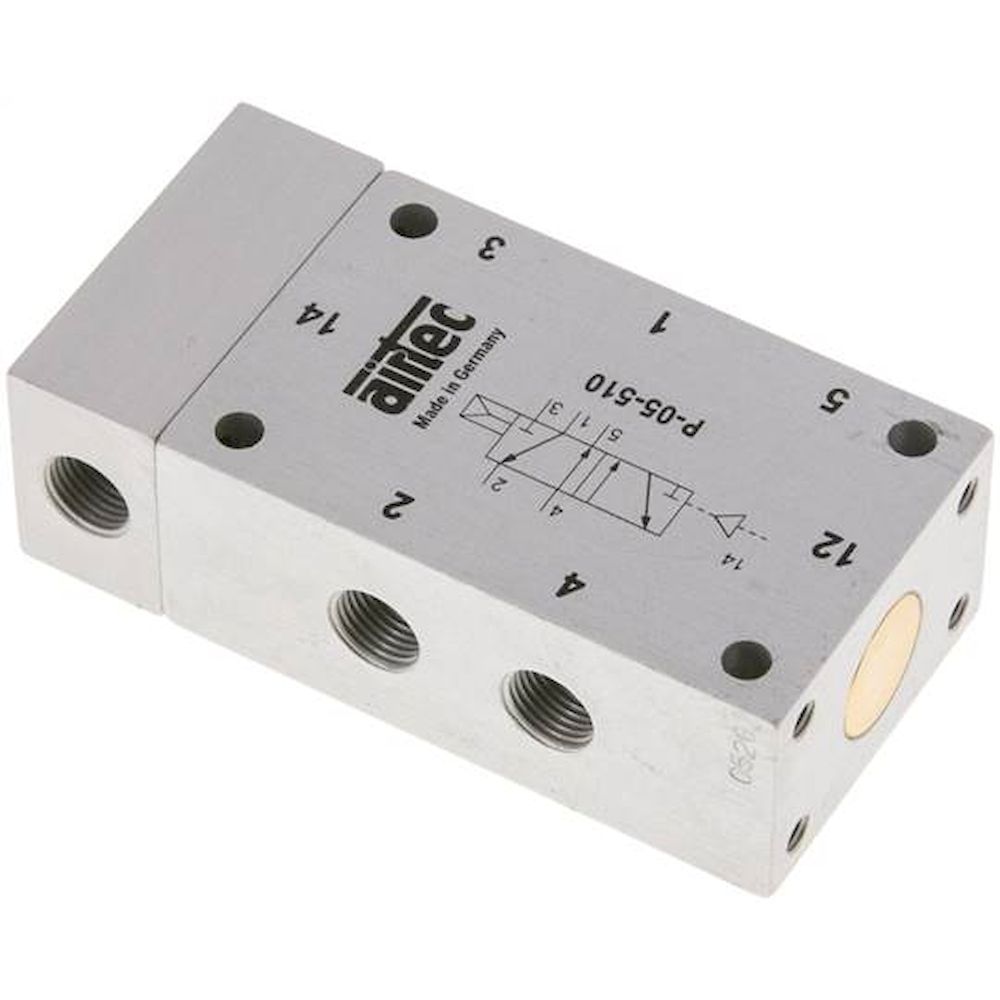 Airtec P 05 510. 5/2-Wege Pneumatikventil G 1/8", Luftfeder, Standard