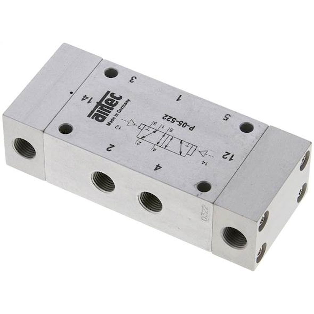 Airtec P 05 522. 5/2-Wege Pneumatikimpulsventil, G 1/8", dominierend, Standard
