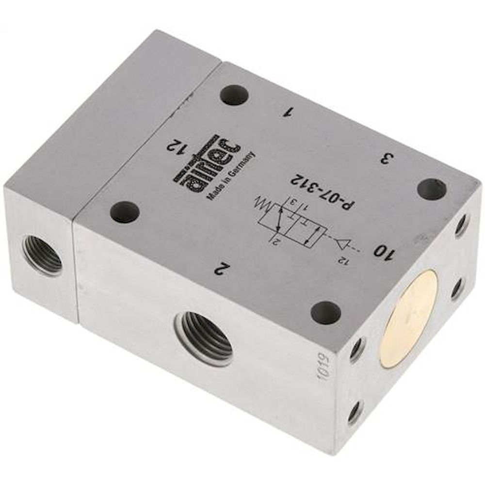 Airtec P 07 312. 3/2-Wege Pneumatikventil, G 1/4", Feder (NC/NO), Standard