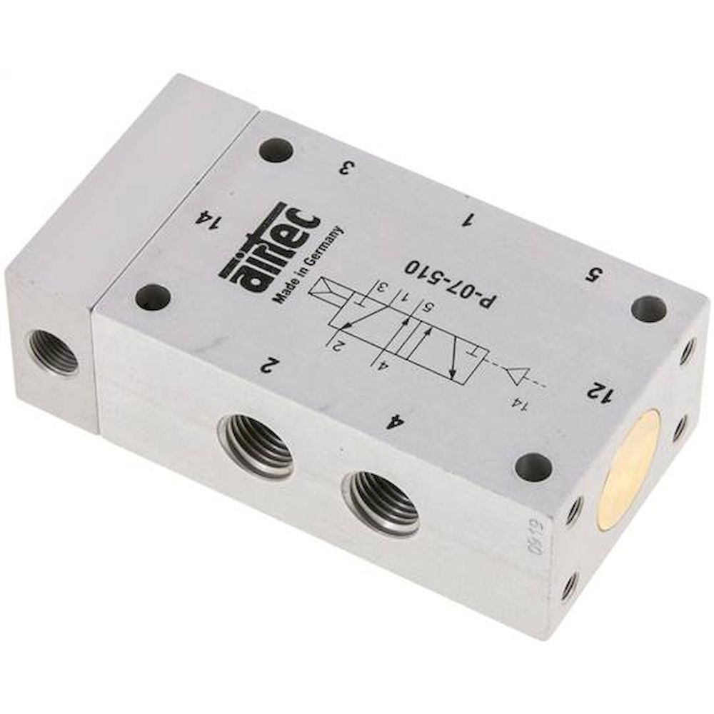 Airtec P 07 510. 5/2-Wege Pneumatikventil G 1/4", Luftfeder, Standard