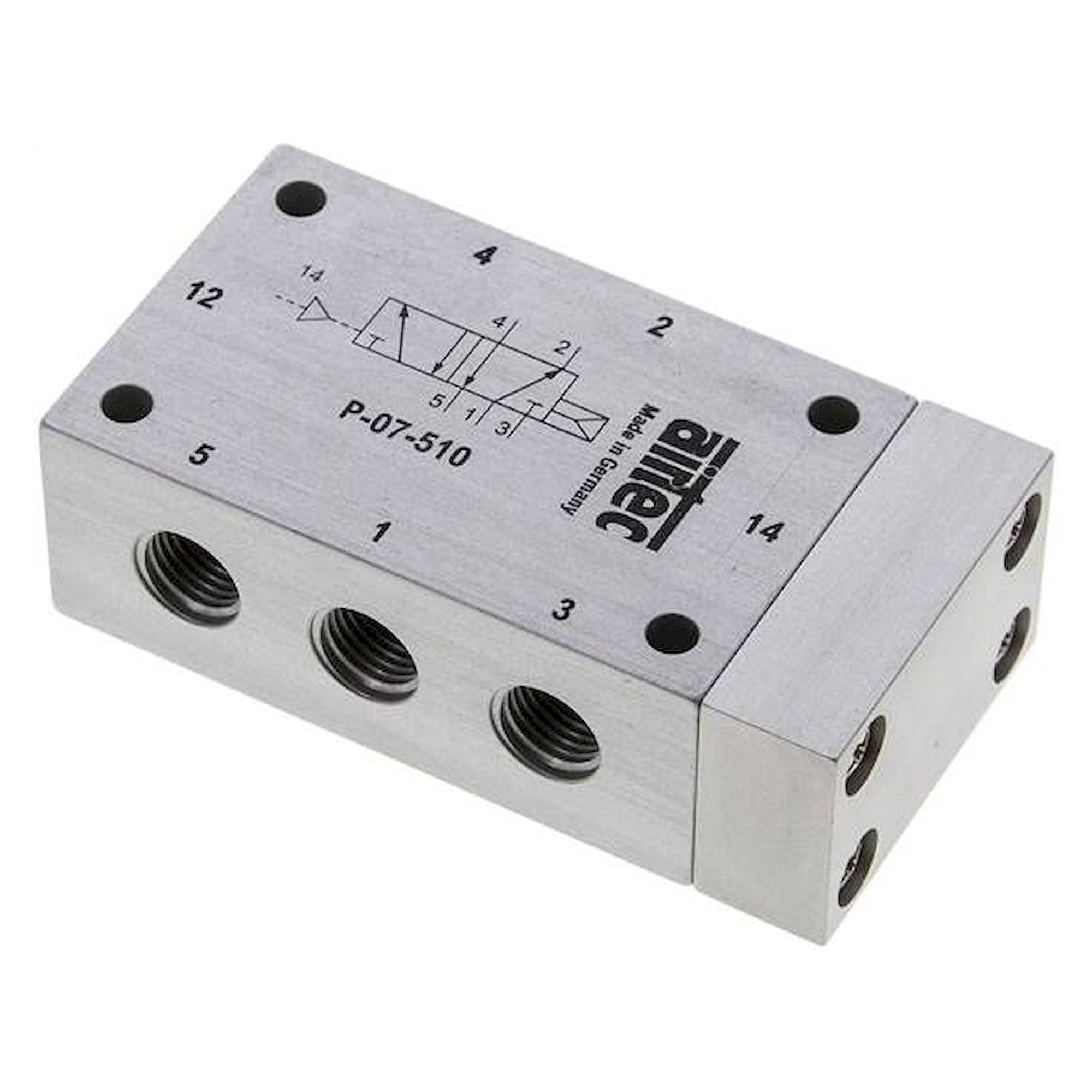 Airtec P 07 510-X. 5/2-Wege Pneumatikventil G 1/4", Luftfeder, ATEX-Zulassung