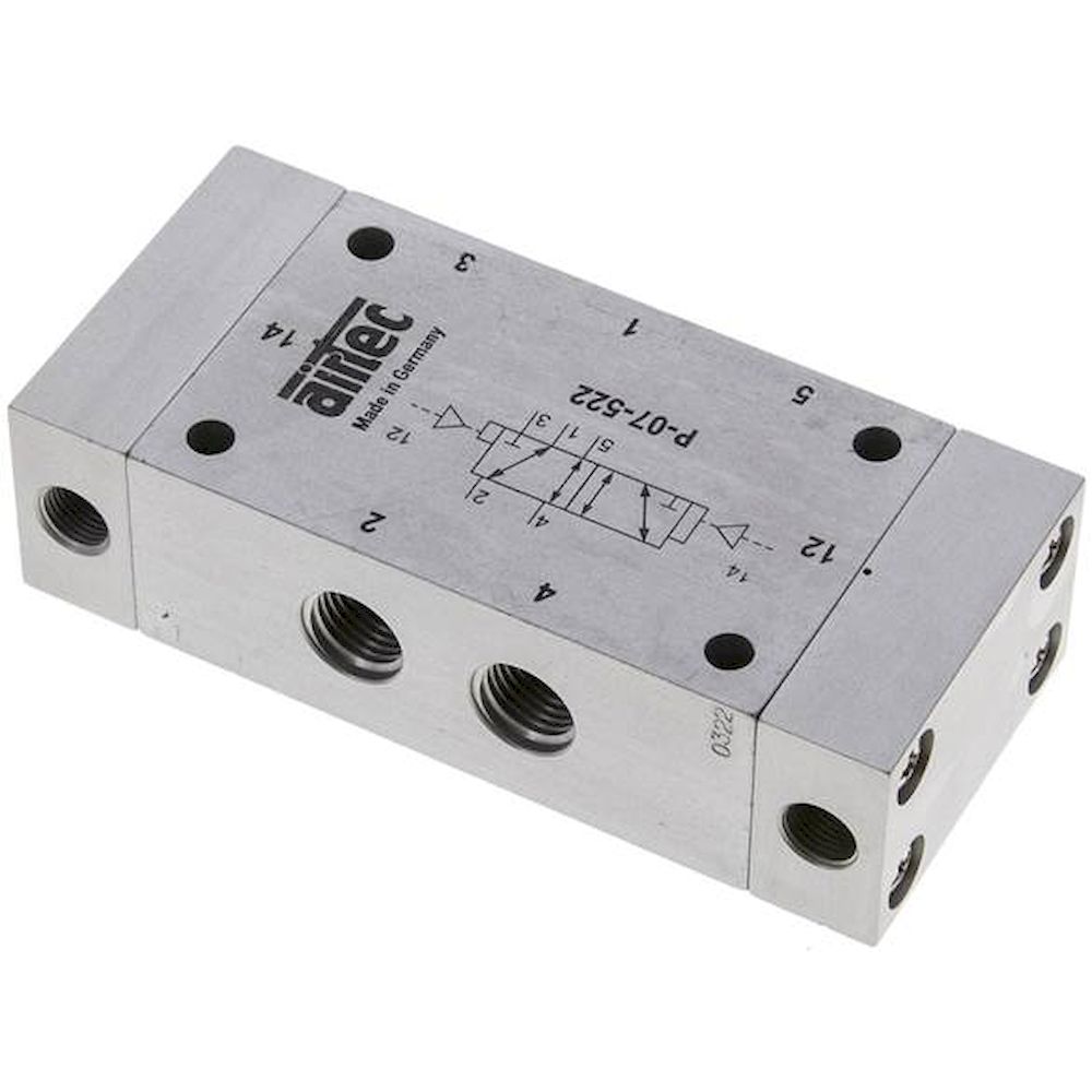 Airtec P 07 522. 5/2-Wege Pneumatikimpulsventil, G 1/4", dominierend, Standard