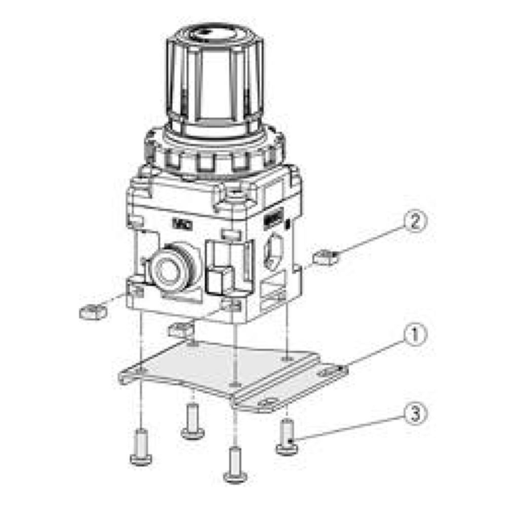 SMC P601020-12. Vakuum-Manometer-Set
