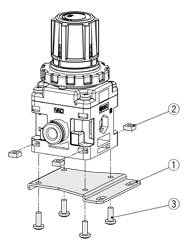 SMC P601020-12. Vakuum-Manometer-Set