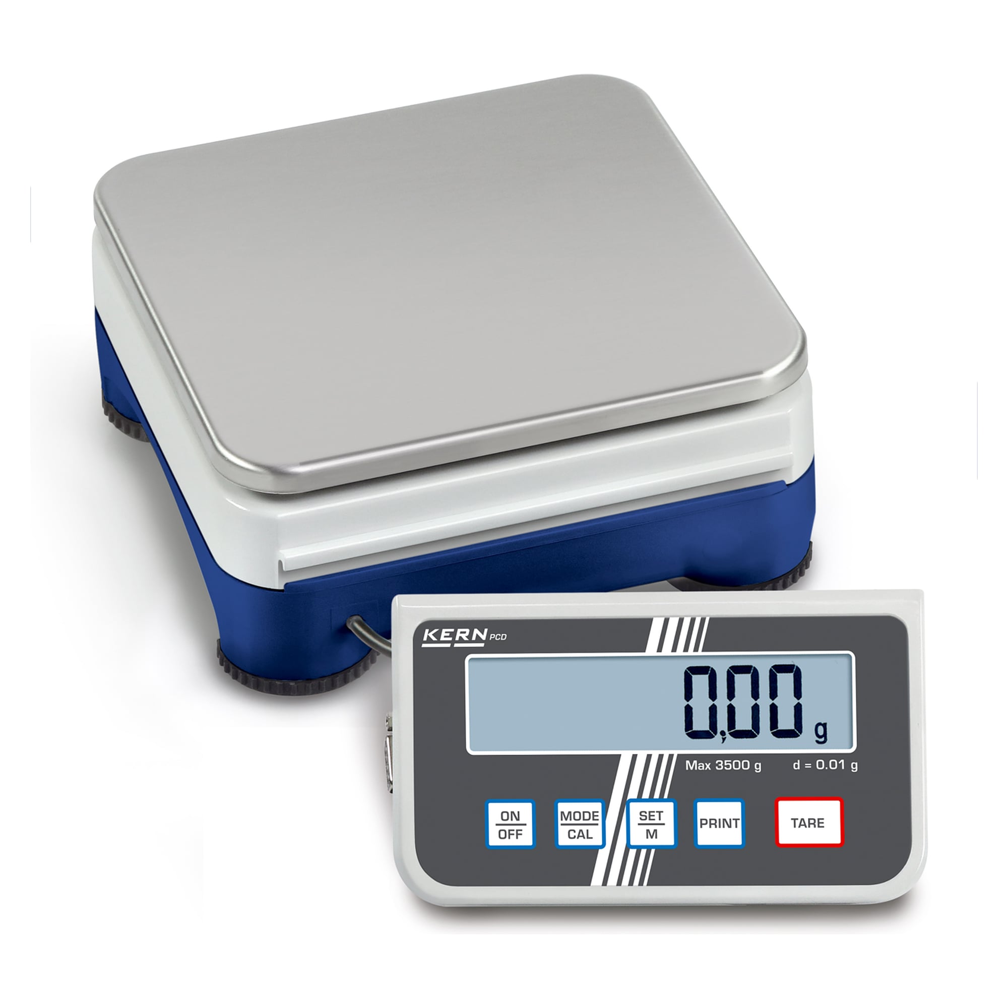 Kompakt-Laborwaage 10000 g Ablesbarkeit 0,1 g - KERN PCD 10K0.1
