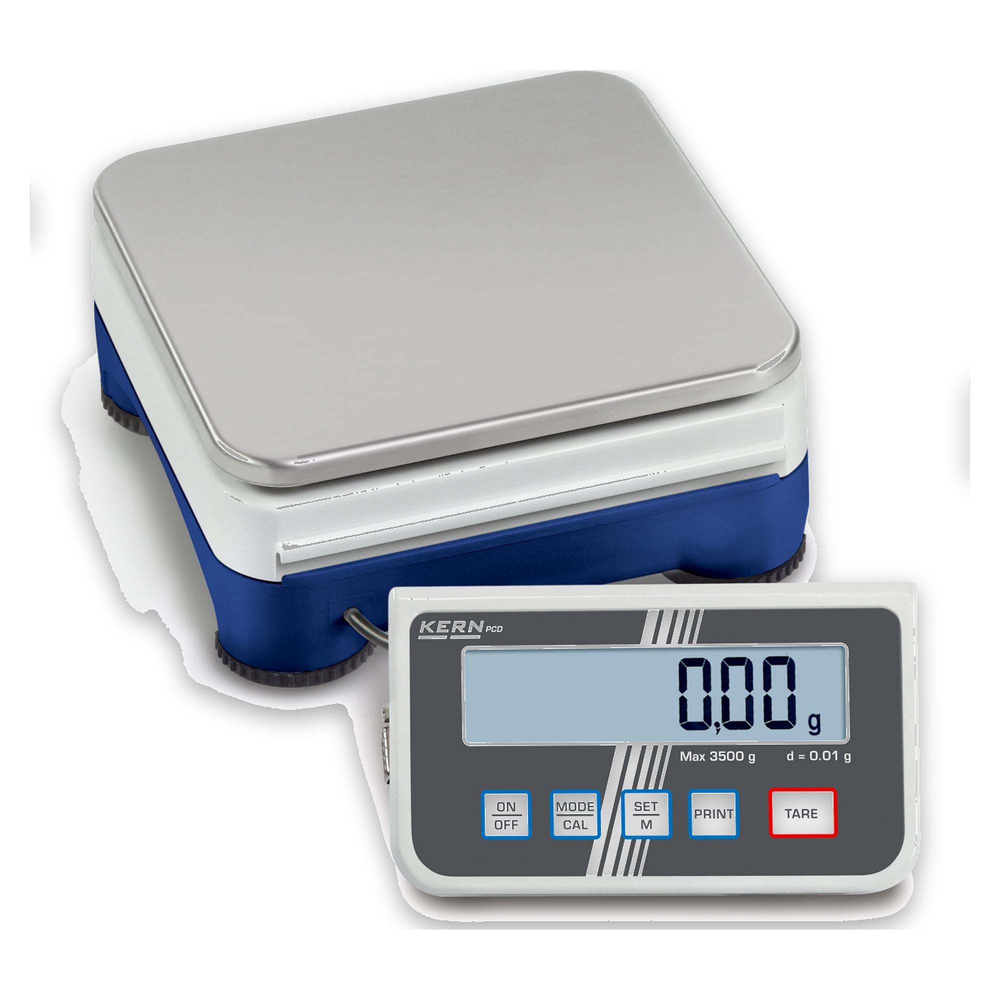 Kompakt-Laborwaage 3500 g Ablesbarkeit 0,01 g - KERN PCD 3000-2