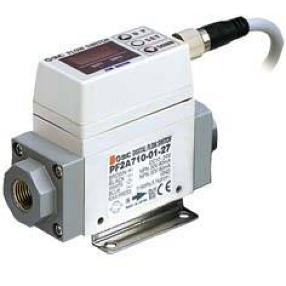 SMC PF2A710-F02-67-M. PF2A7**, Digitaler Durchfluss-Schalter für Druckluft, integrierte Anzeigeeinheit