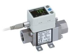 SMC PF3W704-N03-DT-M. PF3W7, Digitaler Durchflusssensor für Wasser, 3-farbige Anzeige, Integrierte Anzeige
