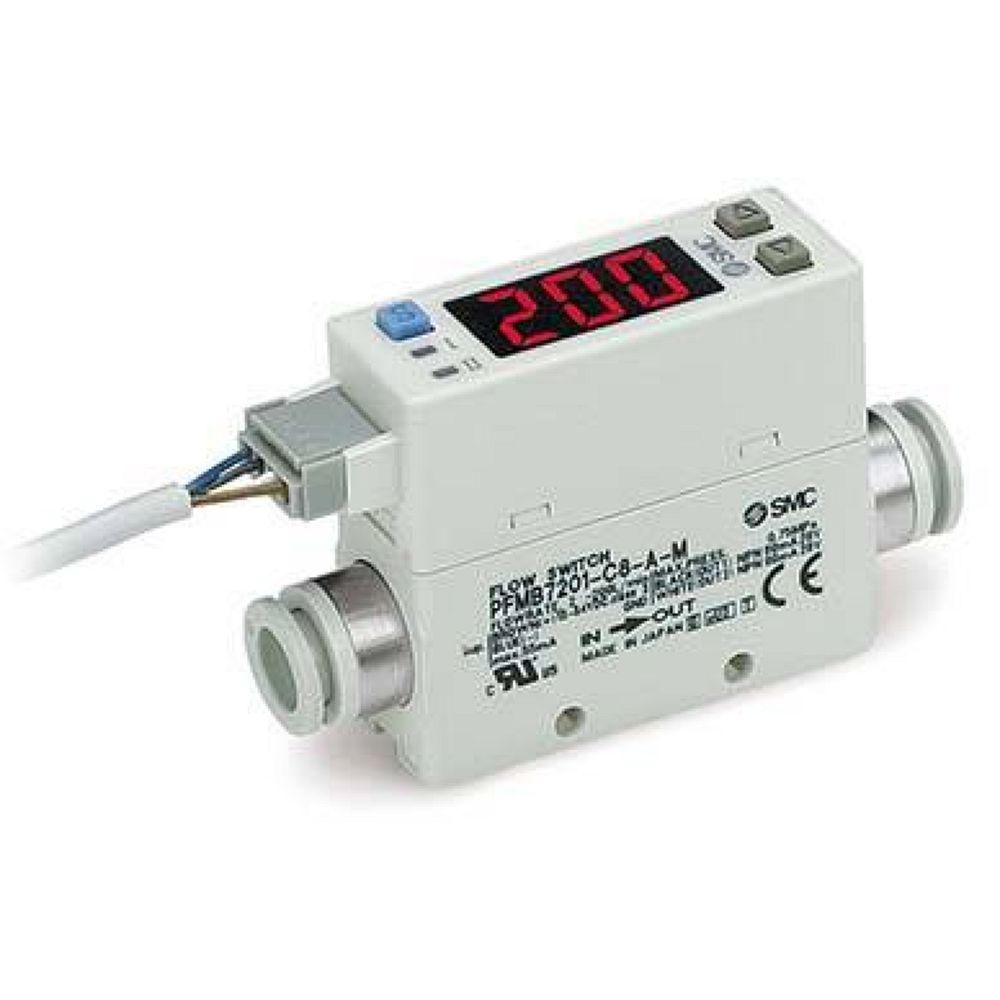 SMC PFMB7102-N04-FW-M. PFMB7501/102/202, 2-Colour Display, Digital Flow Switch, Integrated Display