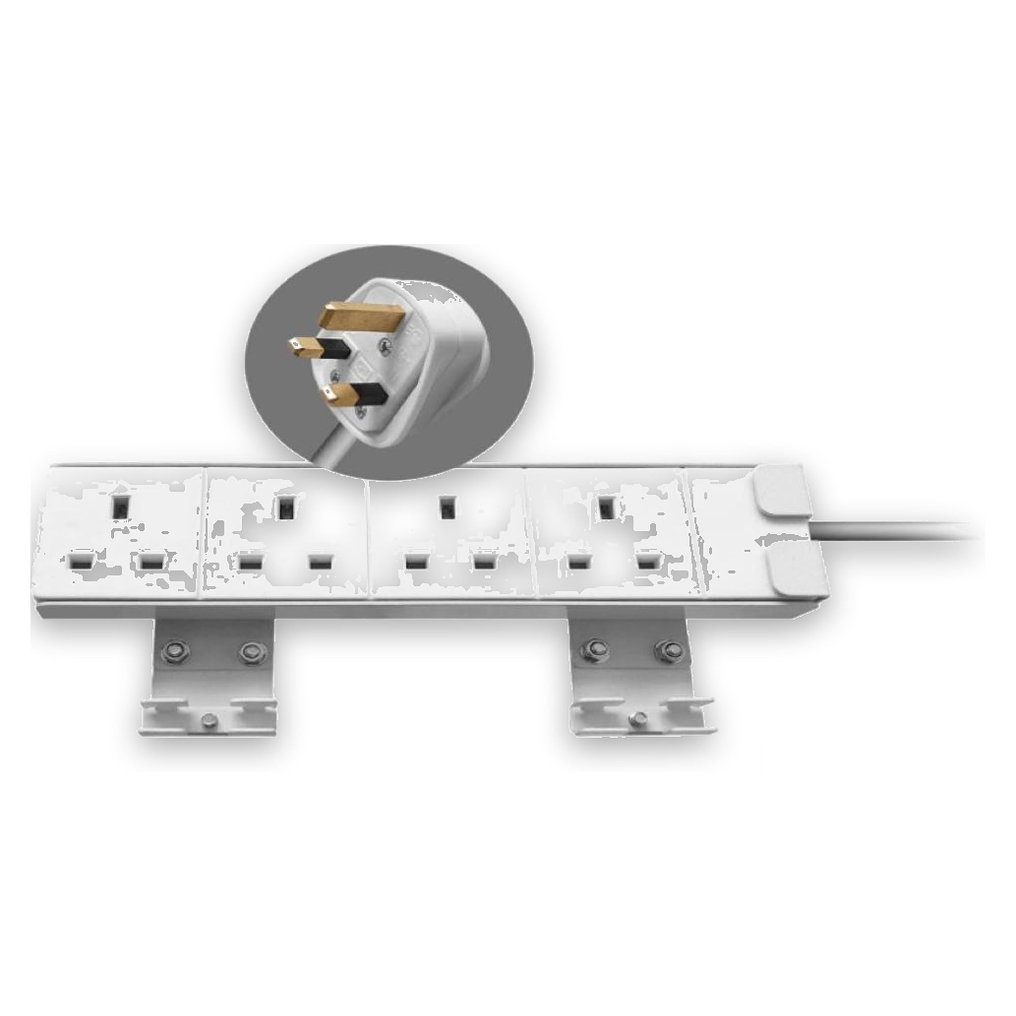 Bloc multiprise ESD, 13 A, 4 prises - Reeco RF-LZ13A4G-2-UK