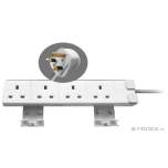 Reeco RF-LZ13A4G-2-UK. Energy rail (UK sockets)