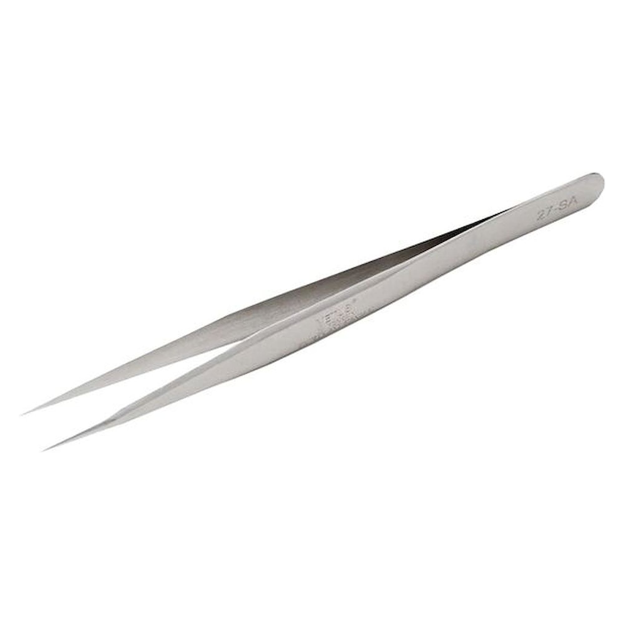 Piergiacomi 27 SA. Tweezers, with flat and strong tips, and thin blades, 135 mm