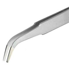 Piergiacomi 2AB SA. Tweezers, with flat ro withed and curved tips, 120 mm