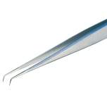 Piergiacomi 65A SA. Tweezers, with very fine tips bent at 40° and long & thin blades, 135 mm