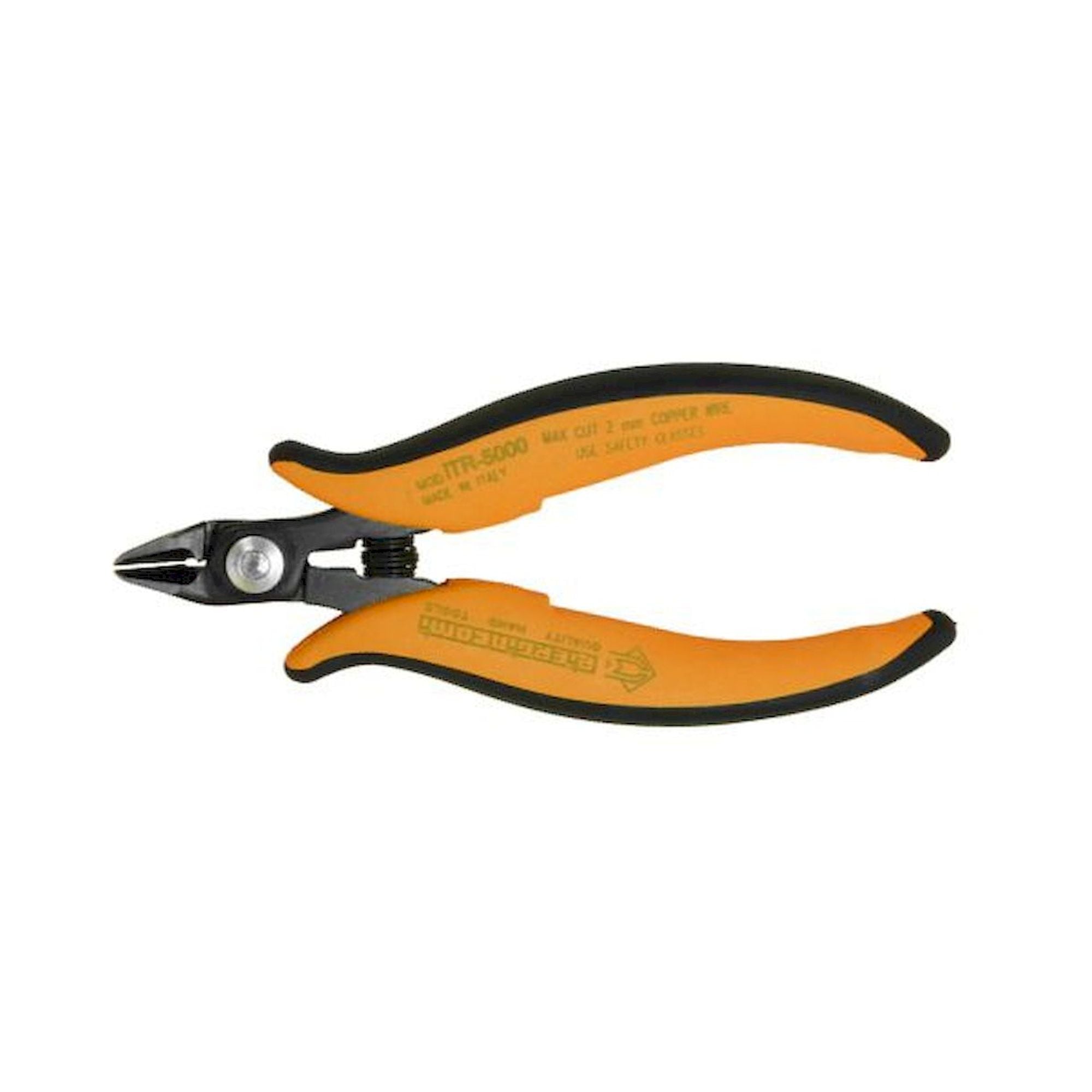 Piergiacomi ITR 5000 A. Seitenschneider mit Sicherheitsclip, 21° gebogen, ohne Ware, Cu 2,05 mm, 138 mm