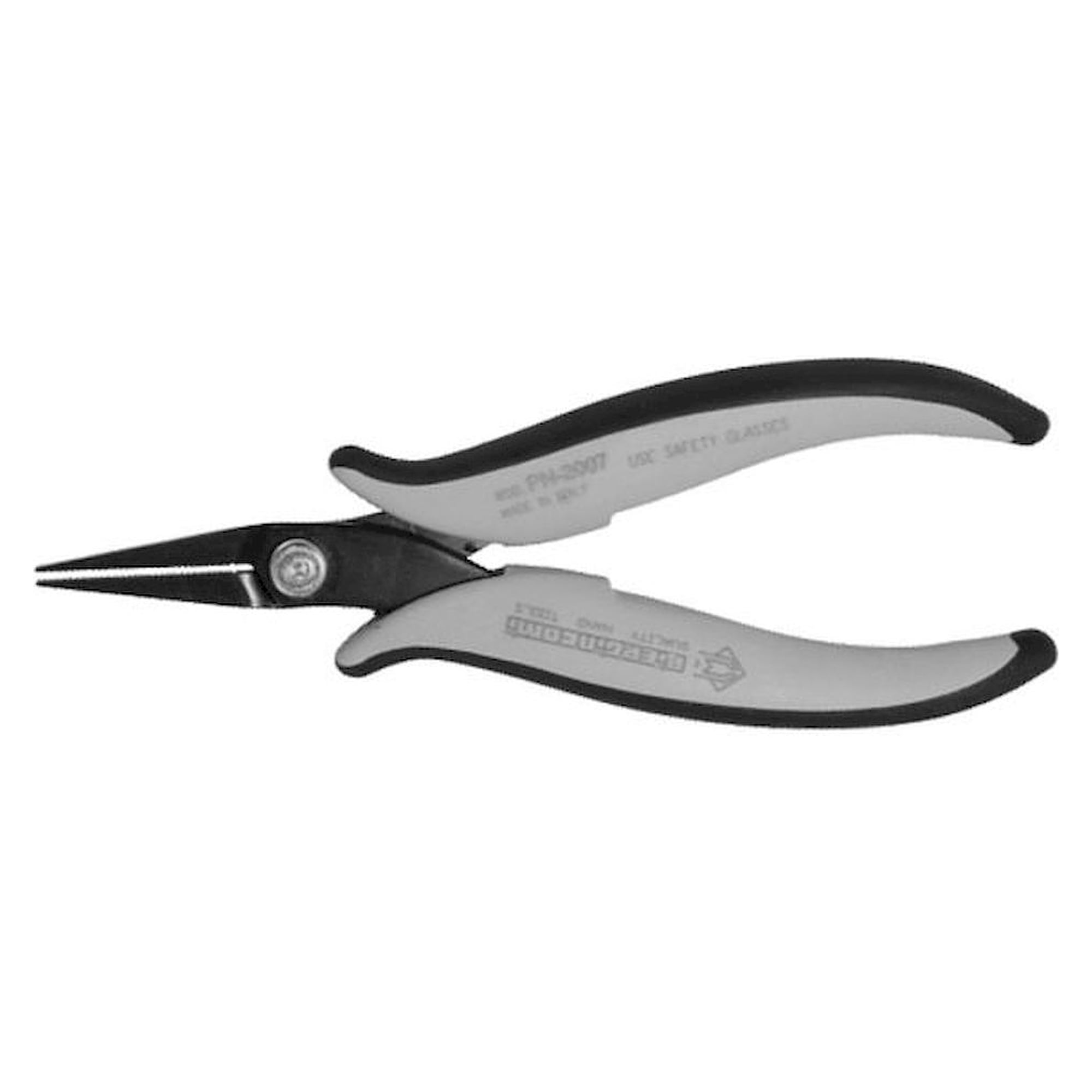 Piergiacomi PN 2007 D. ESD Snipe nose pliers, flat/serrated, 160 mm