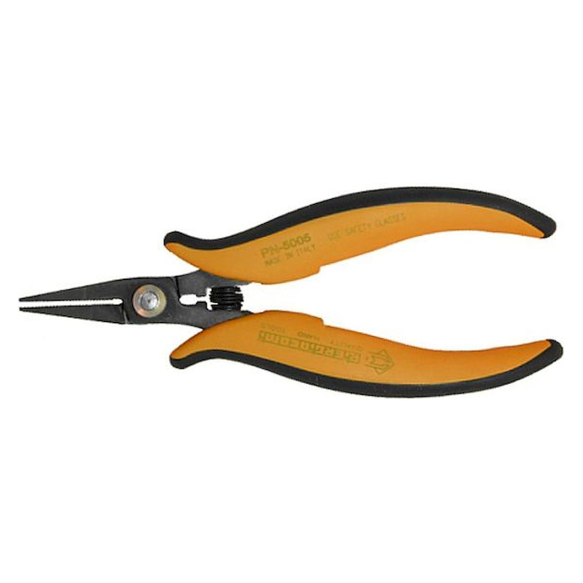 Piergiacomi PN 5005. Snipe nose pliers, serrated/sharp/long, 154 mm