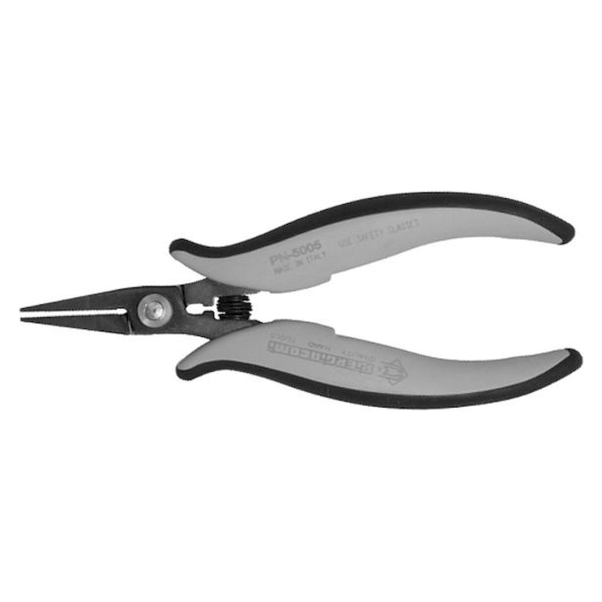 Piergiacomi PN 5005 D. ESD Snipe nose pliers, serrated/sharp/long, 154 mm