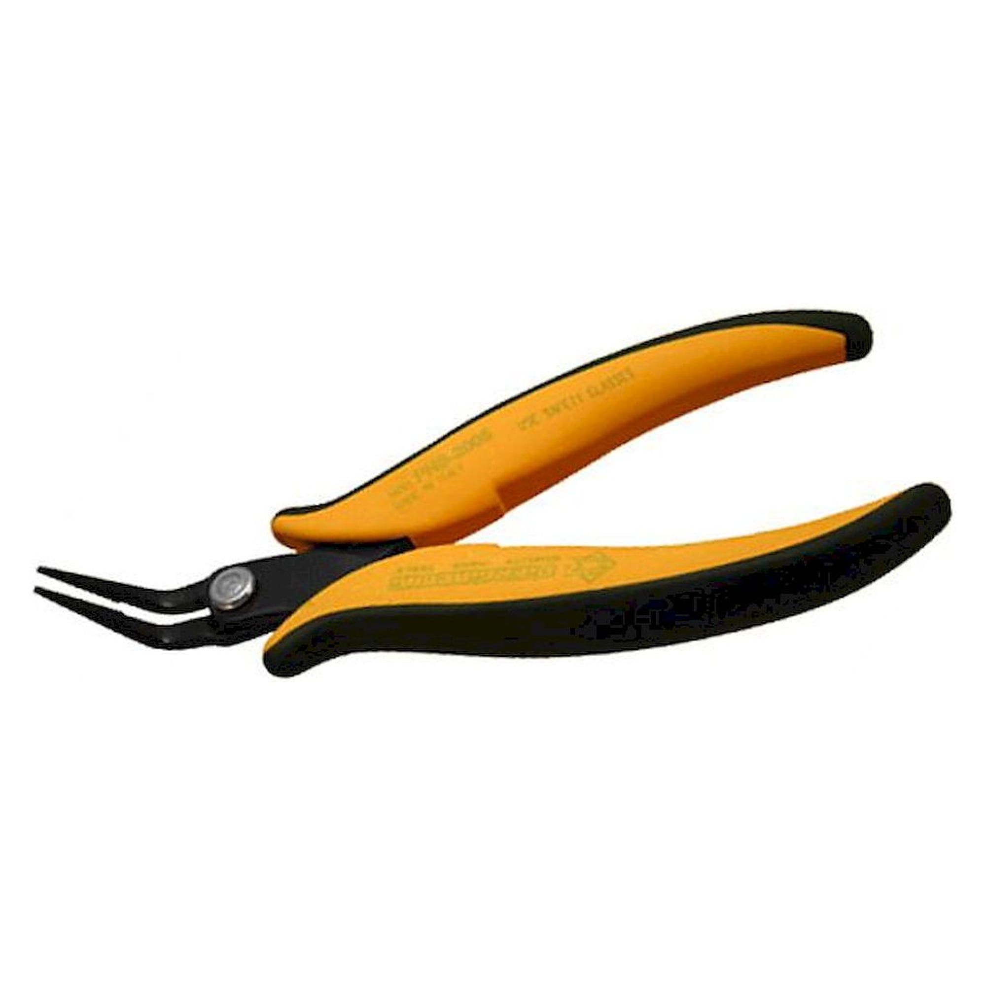 Piergiacomi PNB 2005. Snipe nose pliers, bent/serrated/long, 45°, 152 mm