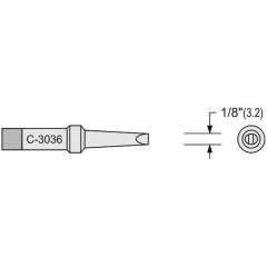 Plato C-3036-9. Soldering tip C-series, chisel-shaped, 480°C, W: 3.2 mm