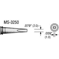 Plato MS-3250. Soldering tip MS-series, chisel-shaped, B: 2 mm