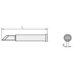 Plato XT-0920. Soldering tip for 120 W soldering iron