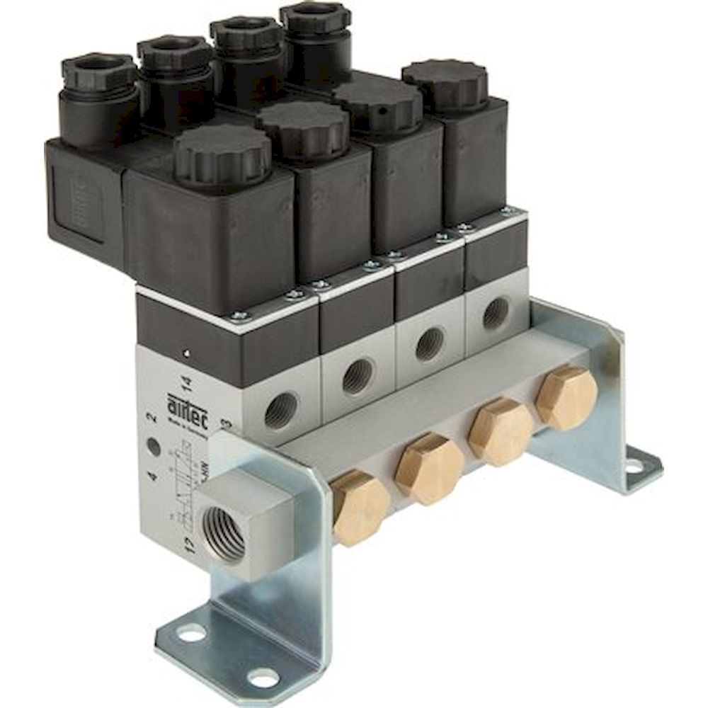 Airtec R 181/12. P-Leiste inkl. Hohlschrauben und Dichtungen für Ventilbaureihe M05 / P05