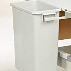 Treston PRMB3. Herausziehbarer Abfallbehälter zur Untertischmontage, inkl. Stahlhalterung, 60 Liter Inhalt. Maße BxTxH 286x570x650 mm