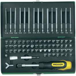 Buy Proxxon 23107 Super safety screwdriver set, 1/4" (75-piece):...