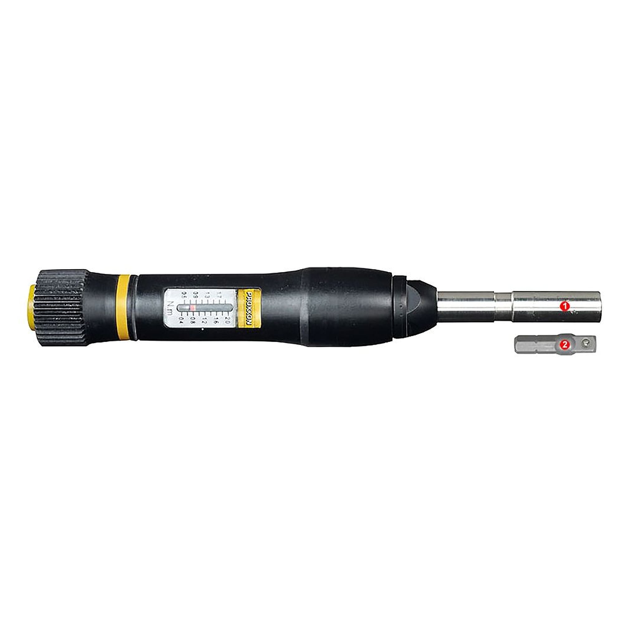 MicroClick-Drehmomentschrauber MC 2, 0,4-2 Nm, 1/4" - Proxxon 23343