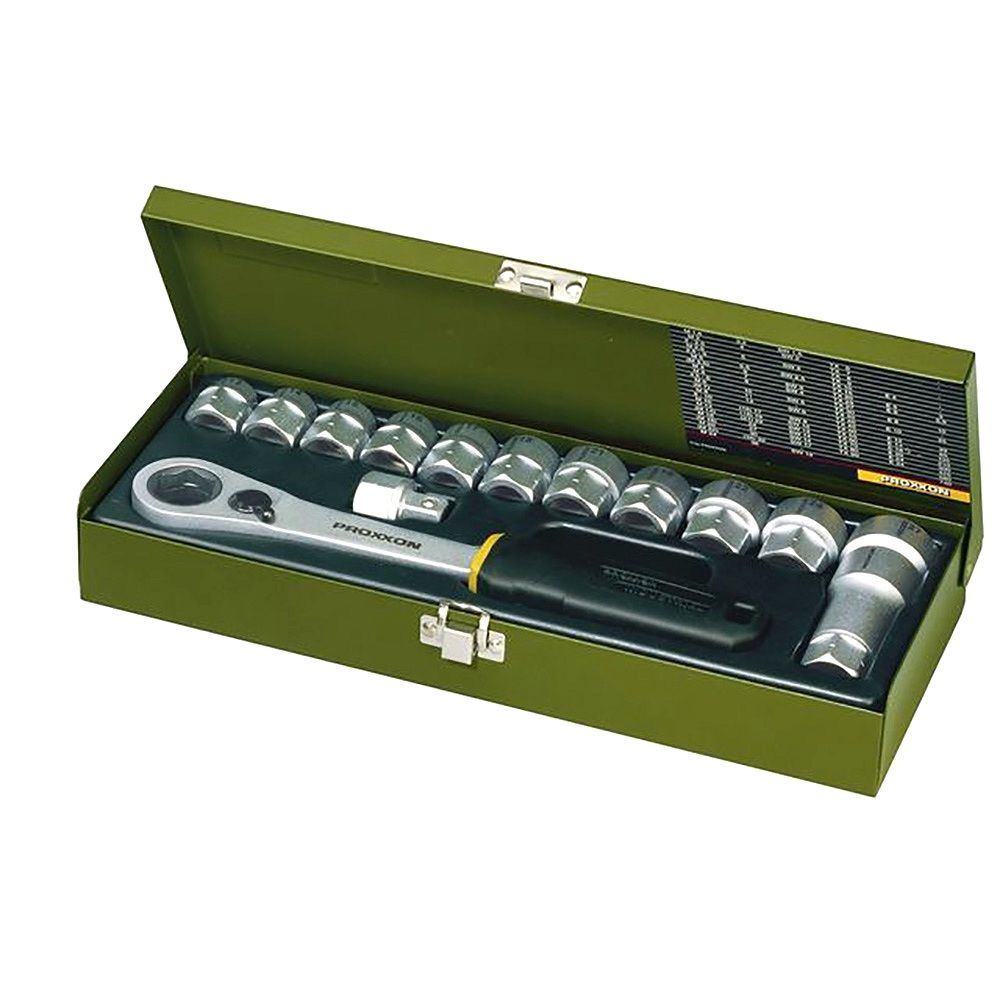 Proxxon 23604. Werkstatt-Spezialsatz, 13 bis 27 mm (14-tlg.), 1/2"