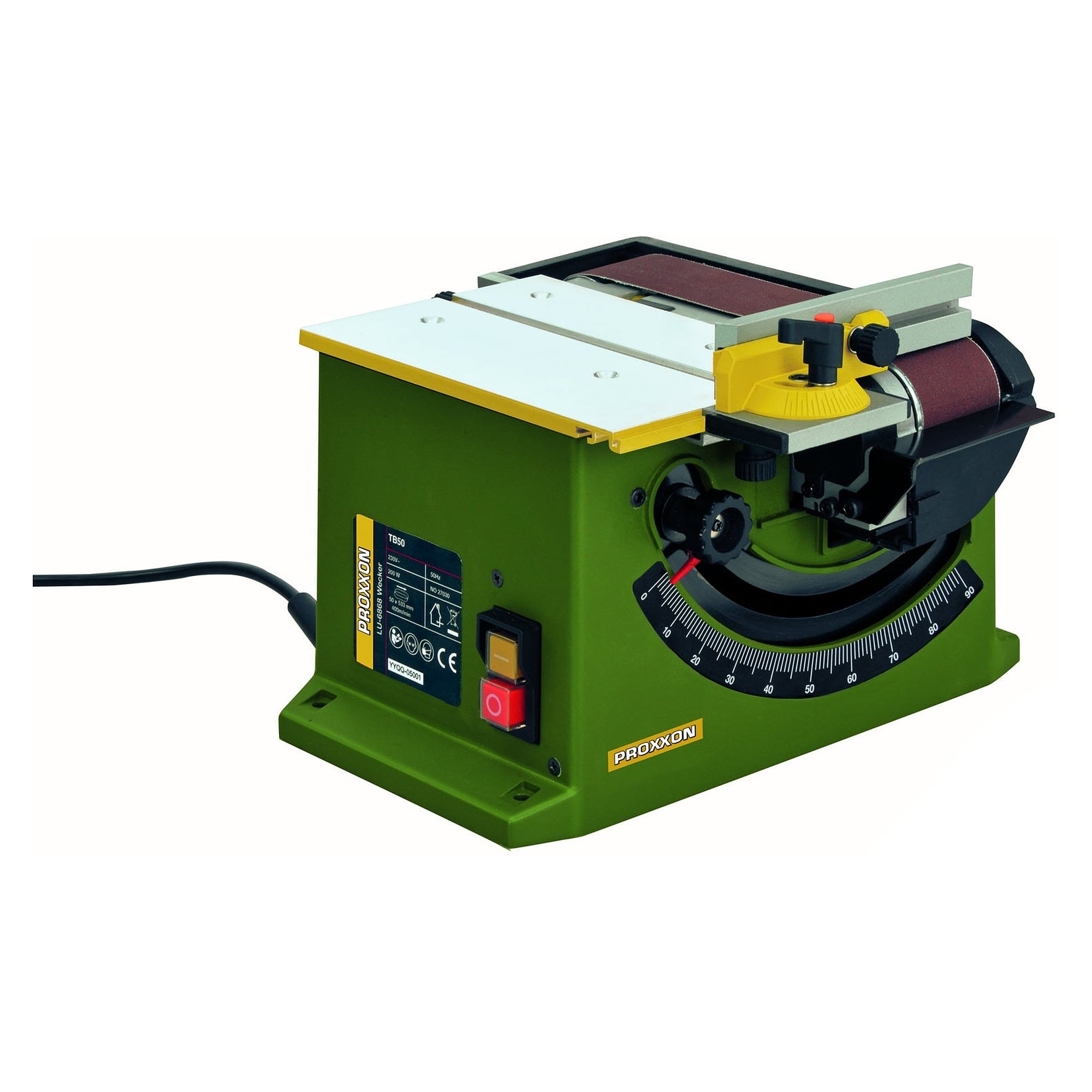 Ponceuse à bande d'établi TB 50 avec bande 50 x 533 mm - Proxxon 27030