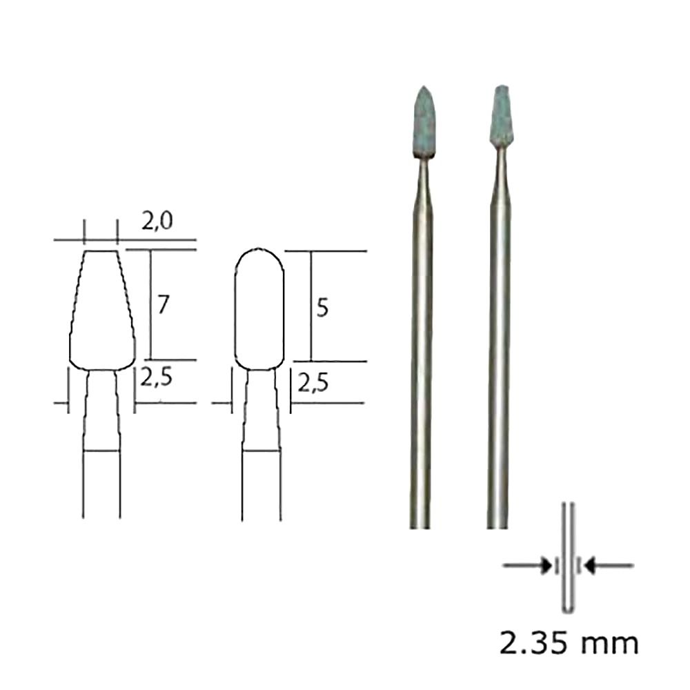 Proxxon 28270. Silizium-Carbid-Schleifstifte, 2 Stück