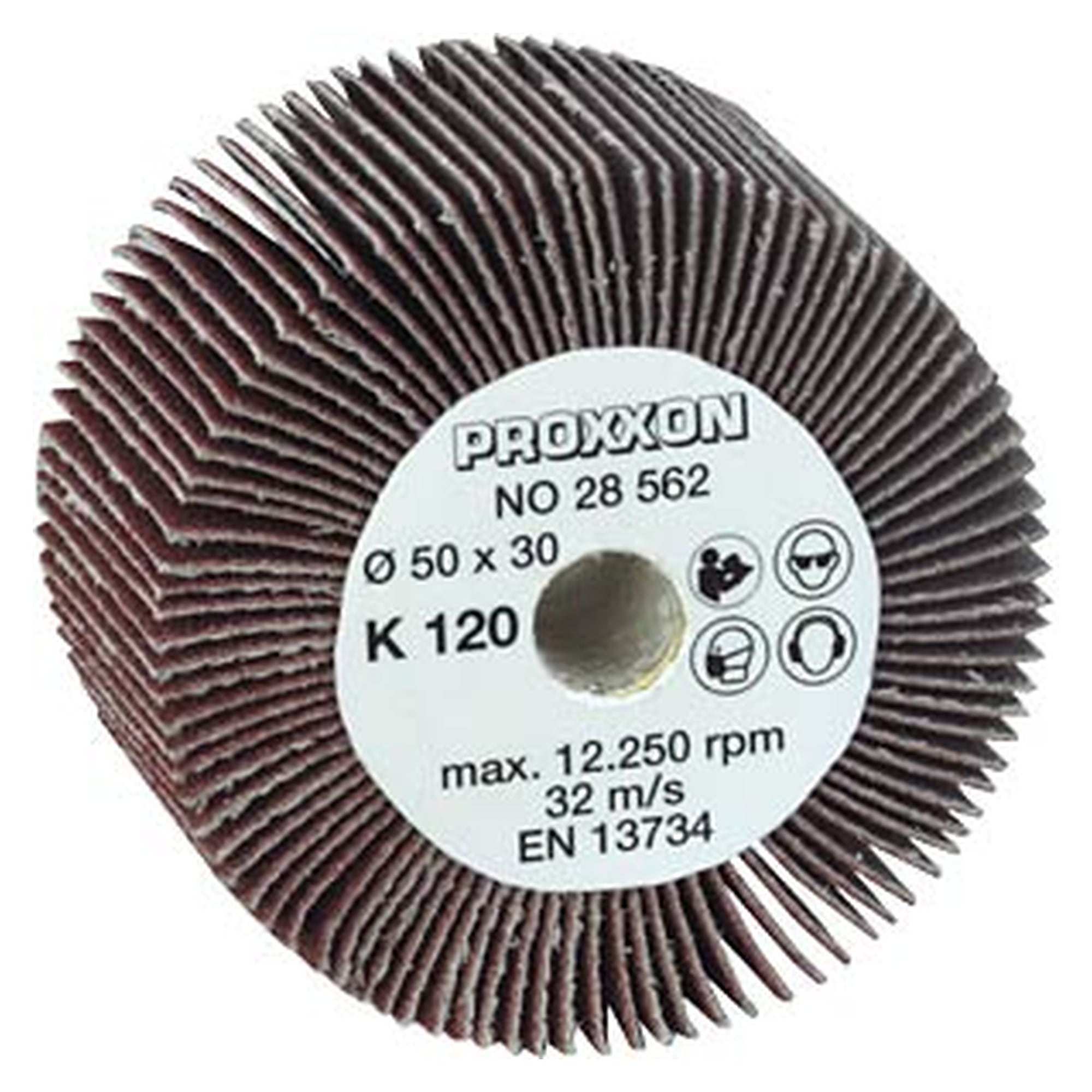 Proxxon 28562. Schleifmopwalze für Walzenschleifer WAS/E und WAS/A, Korn 120