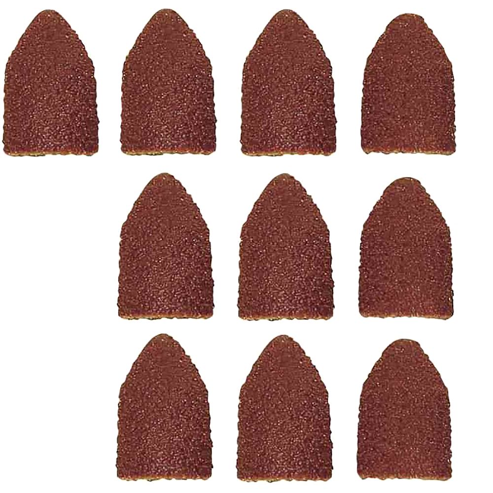 Proxxon 28989. Ersatzschleifkappen, 9 mm, Korn 80 und Korn 150, je 5 Stück