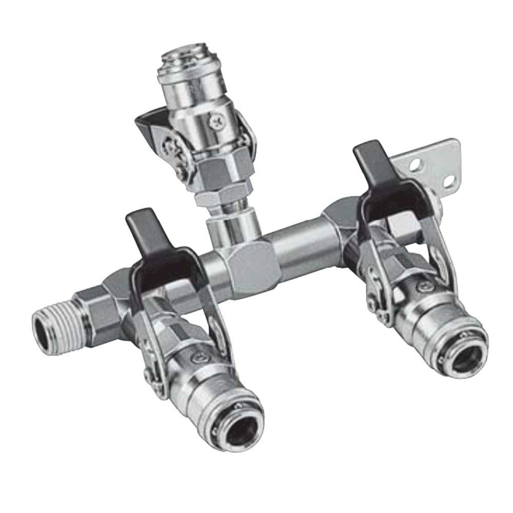 Nitto Kohki Purge Line Cupla. Schnellkupplung RE-PV-30, Brass, NBR