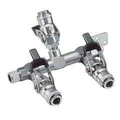 Nitto Kohki Purge Line Cupla. Schnellkupplung RE-PV-30, Brass, NBR