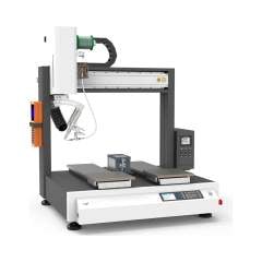 Quick 9584EYA. 4-Achsen Lötroboter, 2-Tische, mit Optionen 378FA, 9018M, 371TI, 310C, 9011D, 8031HA