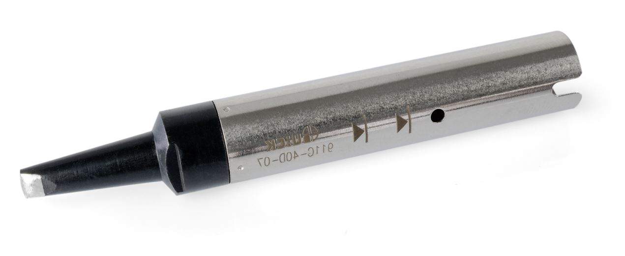 Lötspitze verlängert, meißelförmig 4,0 x 1,5 mm für Lötroboter-Tools 9018M, 9018BMT - Quick QU911G-40D-07