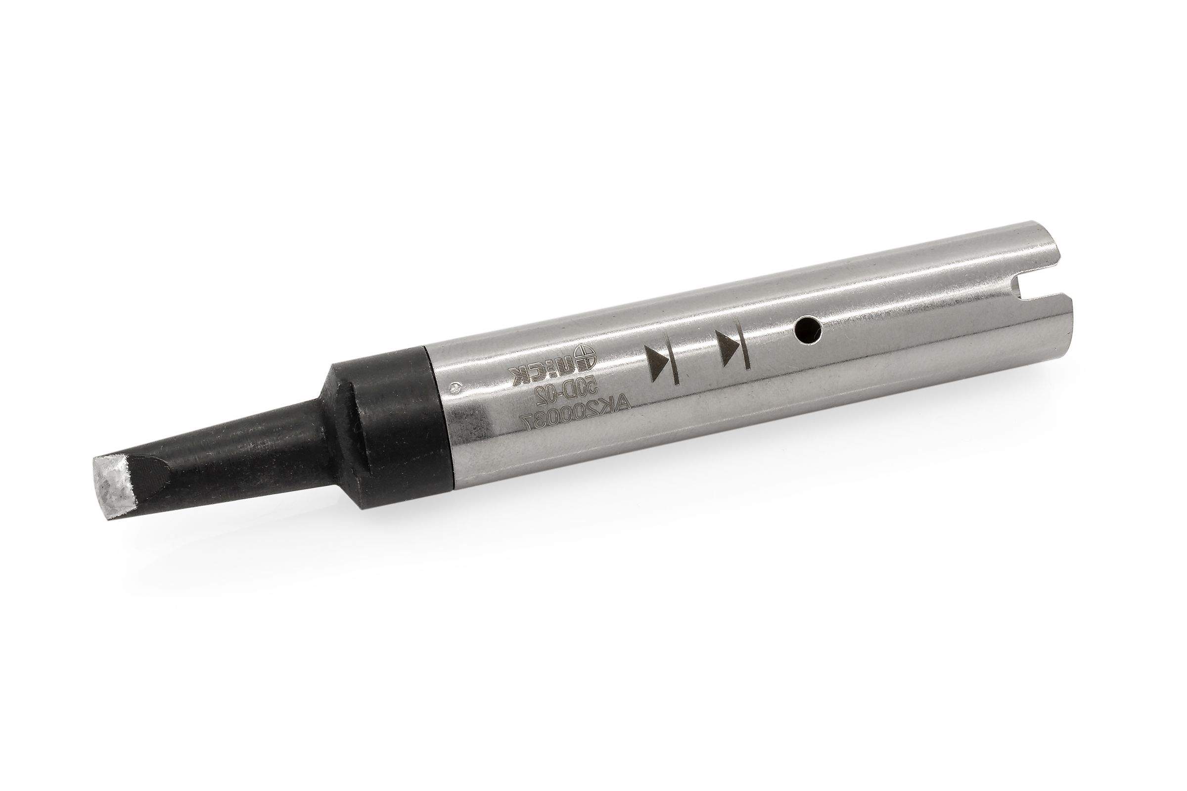 Lötspitze meißelförmig 5,0 x 1,5 mm für Lötroboter-Tools 9018M, 9018BMT - Quick QU911G-50D-02