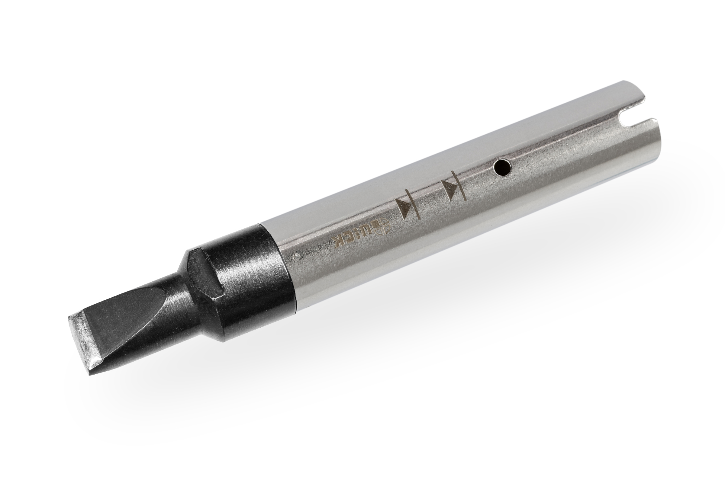 Lötspitze meißelförmig 8,0 x 1,6 mm für Lötroboter-Tools 9018M, 9018BMT - Quick QU911G-80D-03
