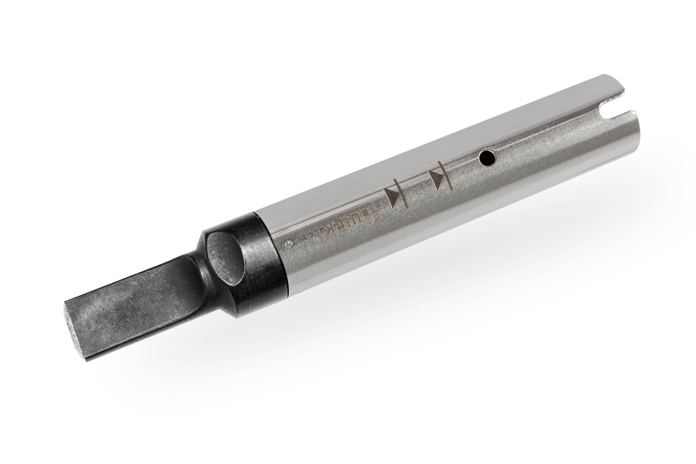 Lötspitze verlängert, flach 8,0 x 1,9 mm, Frontfläche verzinnt für Lötroboter-Tools 9018M, 9018BMT - Quick QU911G-80D-09