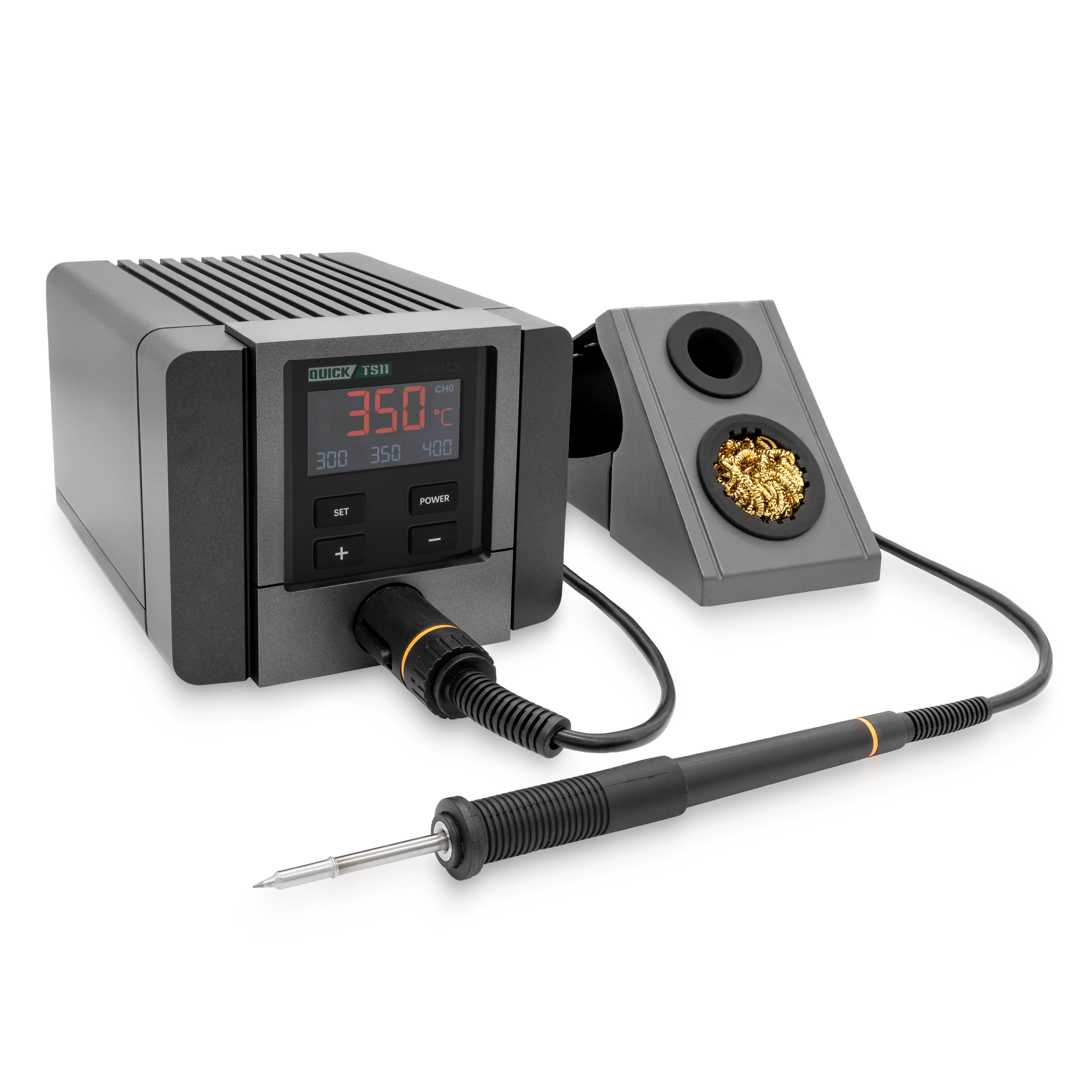 TS11 90W Präzisionslötstation für Mikrotechnik mit Kartuschenlötspitzen, IPS-Farbdisplay, 3 Sek. auf 300°C - Quick QUTS11