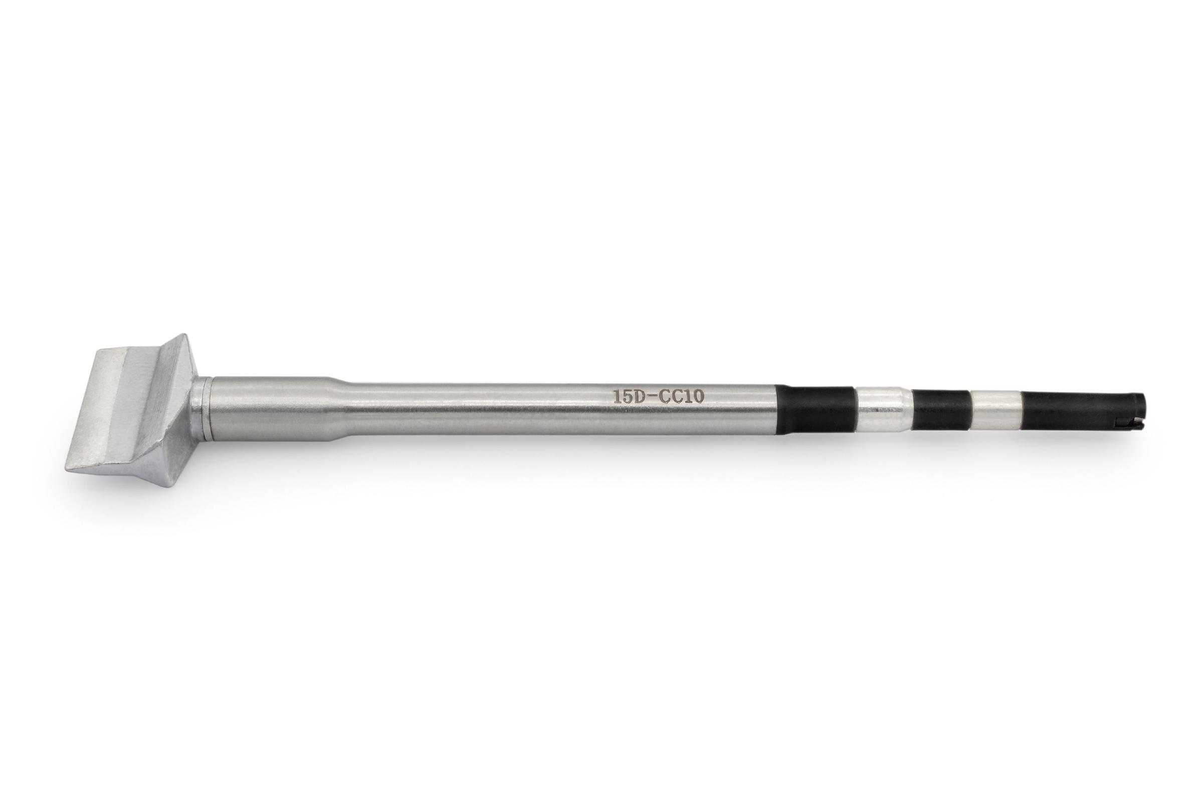 Kartuschenlötspitze für TS8, gerade, meißelförmig spitz 15 mm breit x 1,5 mm, 3 mm Lot-benetzt beidseitig - Quick TSS08-15D