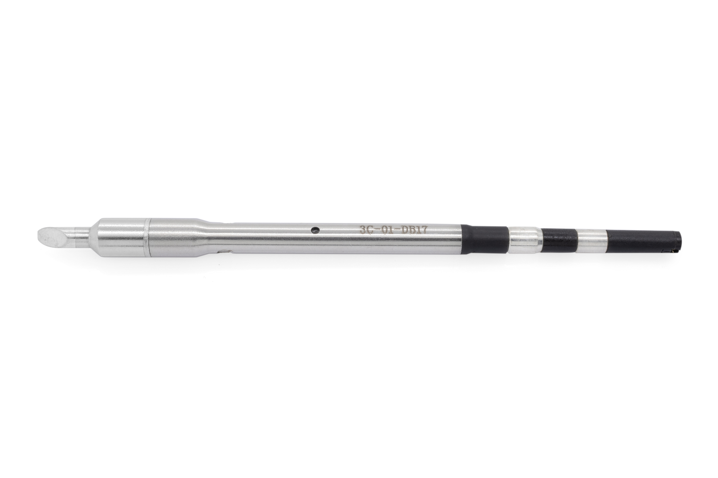 Kartuschenlötspitze für TS8, gerade, angeschrägt 60°, Ø 3 mm rund, 6 mm Lot-benetzt - Quick TSS08-3C01