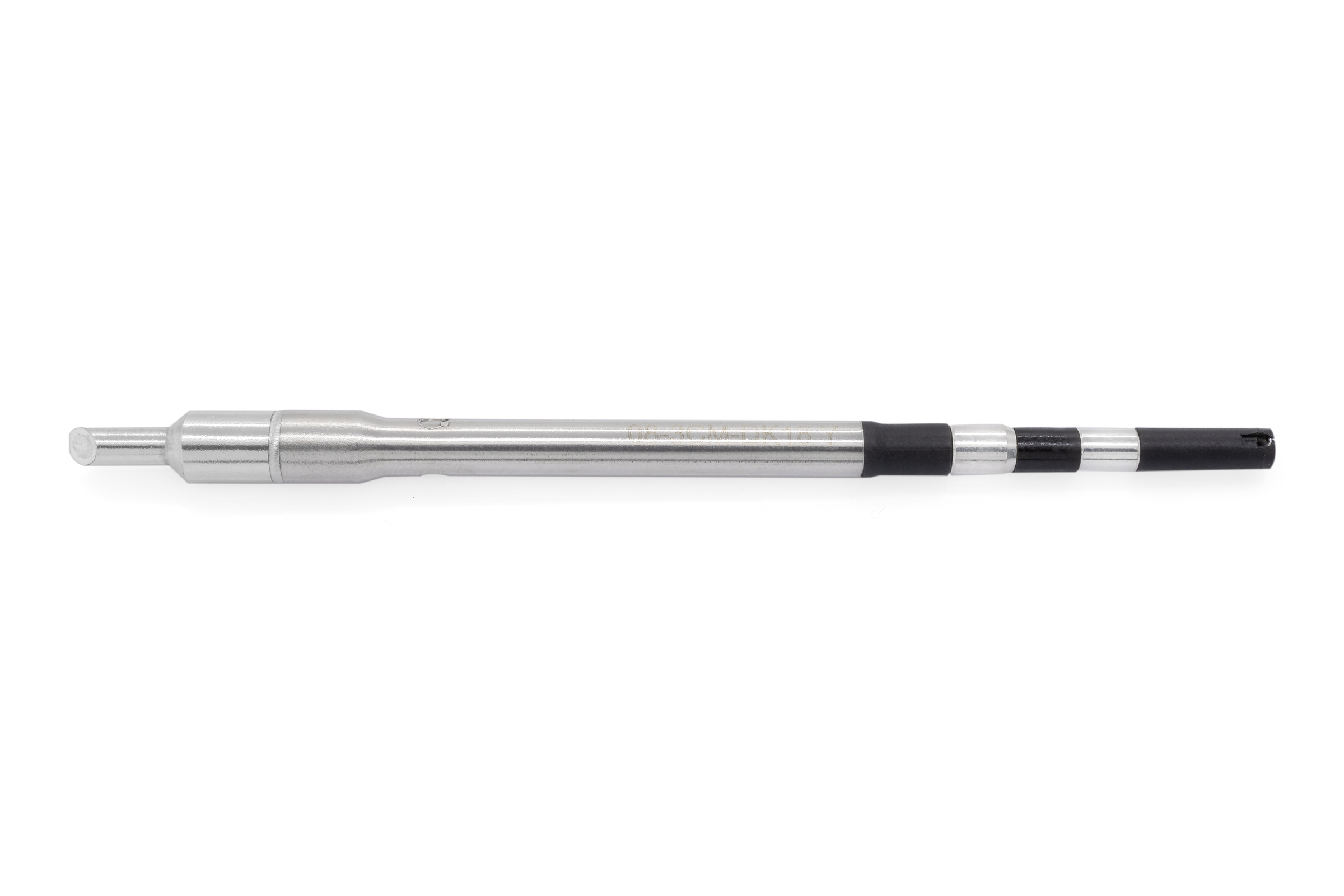 Kartuschenlötspitze für TS8, gerade, angeschrägt mit Hohlkehle 45°, Ø 3 mm, Stirn Lot-benetzt - Quick TSS08-3CM